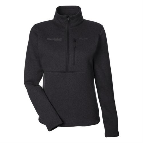 Ladies' Dropline Half-Zip Sweater